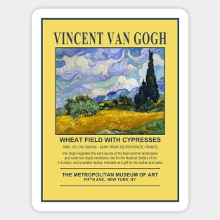 Vincent van Gogh Exhibition Poster Sticker